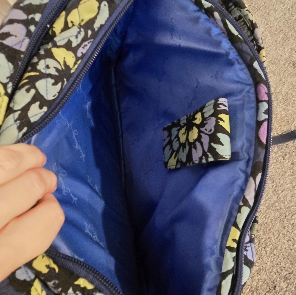 Vera Bradley Indigo Pop Blue Quilted Backpack - Picture 10 of 10